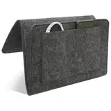 Betttasche zum Einhängen, mit Flaschenhalter Anti-Rutsch Aufbewahrungstasche, Bett Organizer EinhäNgen, Betttasche Zum EinhäNgen Dickerem Filz Rutschfeste Mit Schnalle Baby Kinder
