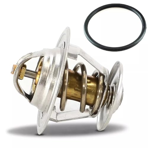 Bohaner Thermostat Kühlmittel 87°C Kühlwasserthermostat mit Dichtung 044121113 für VW Golf IV Schrägheck (1J1) PASSAT B5 B6 A.u/D-i 100 80 A4 SEAT SKODA 1.6 1.9 2.0 TDI