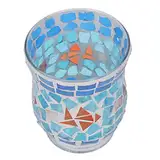 Dpofirs Orientalisches Mosaik Windlicht, Orientalische Glas Teelichthalter orientalisch, Marokkanische Windlichter aus Glas als Dekoration, Windlicht Dekoration für Geburtstag, Hochzeit, Weihnachten