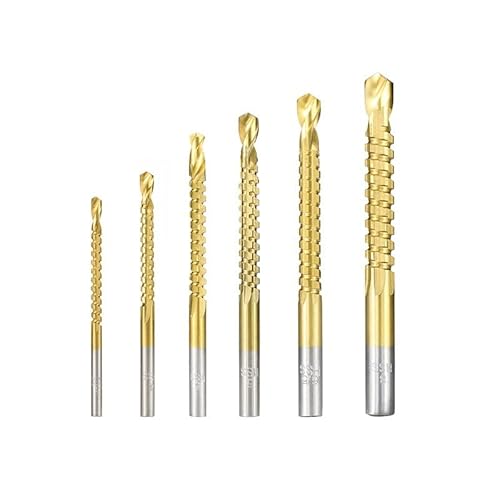 6-teiliges Kobalt-Bohrer-Set, 3-8 mm Spiralbohrer, metrisch, zusammengesetzt, Gewindebohrer, Spiralbohrer, Holzbohrer, Holzbearbeitungswerkzeuge