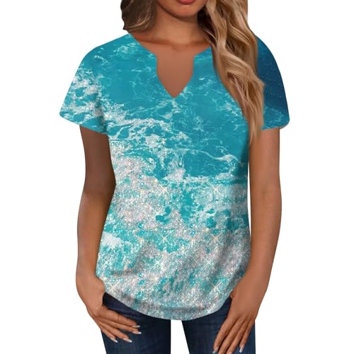 Generic Damenpullover Langarm Elegant Oberteile Asymmetrisch Longshirts Damen Sommer Top Langarm Shirt Glitzer Damen Longsleeve Damen Locker Elegant Ärmellose Bluse Oversized Gym Shirt Tunika Damen
