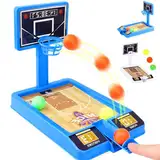 WUPENGSA Desktop Basketball Game,Table Basketball Game Toy,Desktop Basketballspiel,Finger Basketball, Mini Table Basketball,Mini Finger Spielzeug Basketball,für Kinder und Erwachsene(Blau)