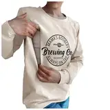 Damen-Pullover, lässig, Still-Sweatshirt, bequem, Reißverschluss, Stillpullover Schwangere Pflege Sweatshirt Damen Langarm Stillen Shirt Sweatshirt Umstandsmode Warm Pullover zum Stillen