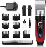 GHB Haarschneidemaschine Akku Haarschneider Herren 2 Lithium Akkus 14 Teiliges für Männer Kinder Salon Home Friseur