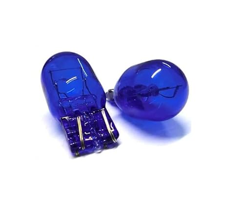 2er Set W21W Tagfahrlicht T20 12V 21W BLAU Birne Original Blue Kein Canbusfehler