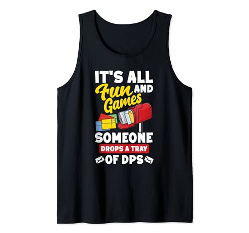 Postangestellte Briefträgerin Postbote Postlieferungs Witz Tank Top