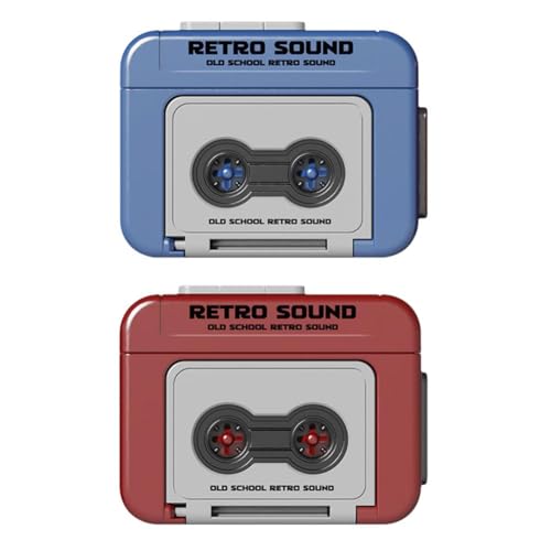 Mini-Tape-Recorder-Schlüsselanhänger, 2-in-1-Schlüsselanhänger und Mini-Recorder, Retro-Tape-Rekorder-Schlüsselanhänger, Aufzeichnung von Liebeswörtern, Musik oder anderen Geräuschen,