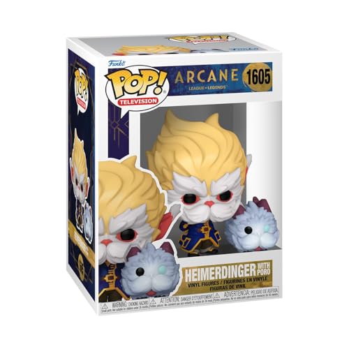 Funko Pop! TV: Arcane LOL– Heimerdinger mit Poro - Arcane: League of Legends - Vinyl-Sammelfigur - Geschenkidee - Offizielle Handelswaren - Spielzeug Für Kinder und Erwachsene - TV Fans