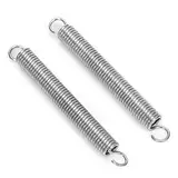 OioTuyi 2er Pack Zugfedern Edelstahl, 1,2 mm x 10 mm x 70 mm, Doppelhaken Spannfeder für vielseitige Anwendungen