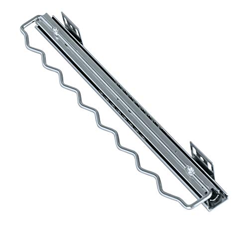 WENKO Ausziehbarer Mehrfach-Kleiderbügel, Halter für 8 Hemden, zur Befestigung im Kleiderschrank, verchromtes Metall, 3,1 x 6 x 35,5-58,5 cm