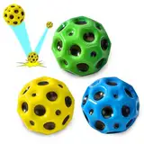 Willingood 3St Moon-Ball, Spaceball, Mini Gummiball, Super High Bouncing Lightweight Springen Ball, Hüpfbälle, Bouncy Spaceballs für Kinder, Interaktives Spielzeug zum Stressabbau