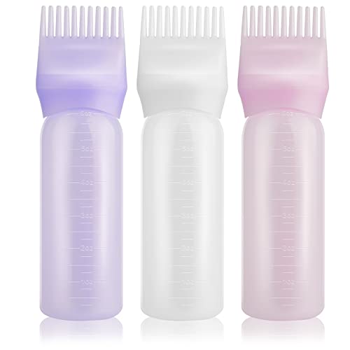 3 Stück Haarfärbebürste Flasche Haarfärbemittel Flasche Bürste Färben Shampoo Flasche Ölkamm Haarwerkzeuge Applikator Pinsel Flaschen