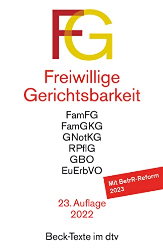 Freiwillige Gerichtsbarkeit (Beck-Texte im dtv)