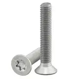Senkkopfschraube mit Innensechsrund/Torx (ISR/TX) nach Norm ISO 14581 / DIN 965, rostfreier Edelstahl, A2, V2A, Senkschraube (25 Stück, M6 x 50 mm)