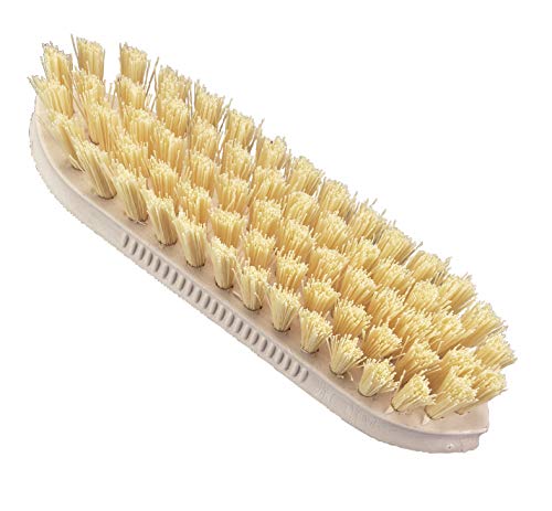 Kerbl Putz- und Scheuerbürste (Farbe beige, Länge 22 cm, bis 60 °C hitzebeständig, aus Polypropylen, Wurzelbürste) 29178