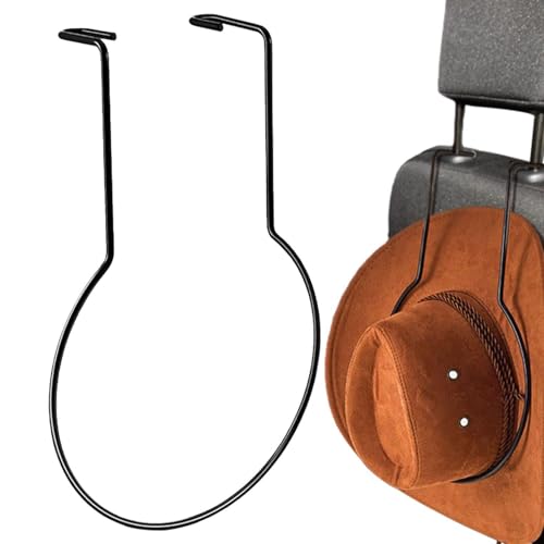 Hutaufhänger – Metall-Huthalter | Organizer in Hängeform für Hut, Auto, Cowboy-Hutständer zum Schutz der Hutform, maximiert den Platz im Auto