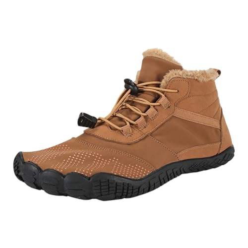 Haiorziyou Barfußschuhe Feldluft Herbst Winter BarfußSchuhe Damen Herren Wasserdicht Schnell Outdoor Schneestiefel GefüTtert Wasserdicht Rutschfest Bequeme Warme Waterproof Barefoot Winterschuhe