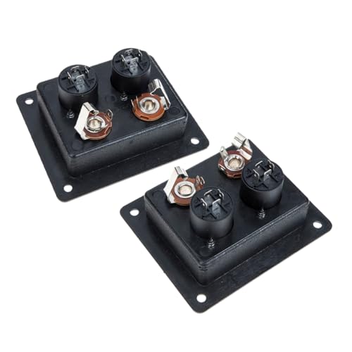 OUNONA 2 Stück Box Lautsprecher Anschlussklemmen Für Die Hintere Verdrahtung Der Subwoofer Lautsprecher Lautsprecher Anschlussklemmen Lautsprecher Binding Post Anschlussklemme
