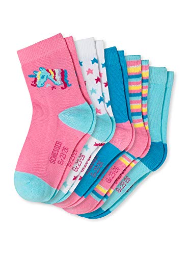 Schiesser Mädchen Kinder Kids Größe 19 Bis 34 Strümpfe Socken - 5er Pack, Sortiert 1_173047, 31-34 EU