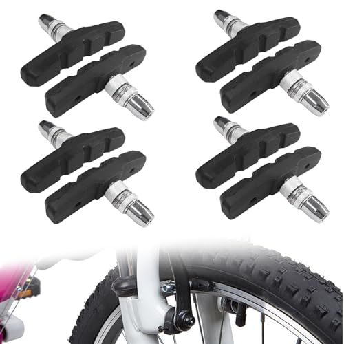 8 Stück Bremsbeläge, Bremsbacken, 70mm Bremsbeläge, Beläge für V-Brake, Bremse, Set für Straßenrad Mountainbike Fahrrad