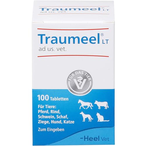 Traumeel LT ad us. vet. 100 Tabletten | Natürliches Tierarzneimittel für Hunde, Katzen, Pferde, Rinder, Schweine, Schafe und Ziegen | Made in Germany