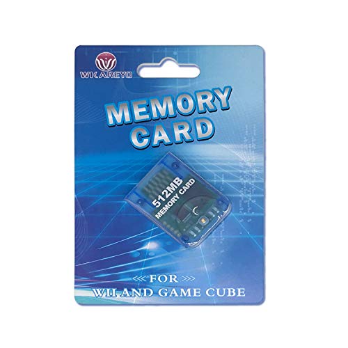 WiCareYo 512M Speicherkarte Memory Card Mit Hoher Kapazität mit Paket Für Wii NGC Gamecube Konsole