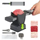 Fleischschneidemaschine, Edelstahl Allesschneider, Verstellbarer Fleischschneider 2-4 mm Dick, Multifunktional Aufschnittmaschine, Manueller Fleisch Schneidemaschine für Fleisch, Käse usw (1 Stück)