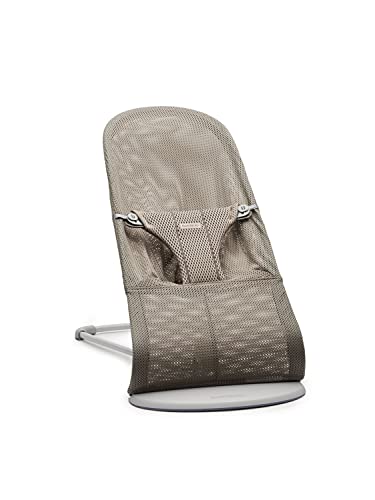 BabyBjörn Babywippe Bliss, Netzstoff, Grau-Beige