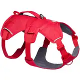 Ruffwear Web Master Hundegeschirr, Y-Front-Hundegeschirr mit Griff und verbesserter Schnalle, verstellbar und leicht für Spaziergänge und Wanderungen, fluchtsicher, kein Ziehen, Red Canyon, Medium