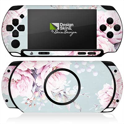 Skin kompatibel mit Sony PSP Street E1004 Folie Sticker Blume Pastell Wasserfarbe