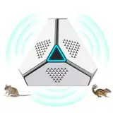 Ultraschall für Ratten, Ultraschall gegen Mäuse, Ultraschall Maus und Ratten, 360° mit LED-Licht, Ultraschall-Abwehrmittel für Mäuse, Nager, Schädlinge, Ratten, Spinnen, Motten, Ameisen