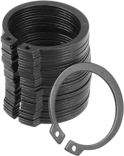 C-Sicherungsringe, Sicherungsringe, 30 Stück, 65 Mn legierter Stahl, externe Sicherungs-C-Clips-Ringe, Sicherungsring mit Schnappverschluss for Automobile, Elektrogeräte, 25 mm (Farbe: 25 mm) (Farbe: