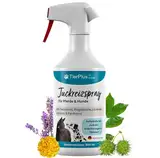 TierPlus Juckreizspray für Pferde & Hunde, 500 ml Sprühflasche, Gegen Juckreiz, Entzündungen & Ekzeme, Soforthilfe bei Allergien & trockener Haut, clevere Pflegeformel