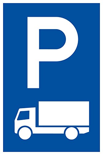 Parkplatzschild - Nur für LKW - Aluminium - 40 x 60 cm