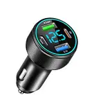 4-Port Zigarettenanzünder USB C, Schnellladegerät Ladegerät Auto, 66W Mini Autoladegerät Duales PD 30W+QC3.0 mit LED Voltmeter mit iOS, Android, Tablet und Allen Smartphones.