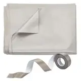 PLIGREAT Faraday Gewebe mit Klebeband EMF Schutz Gewebe 500x110 cm Leicht zu schneiden Faraday Tuch für DIY Faraday Taschen Abschirmung EMF RF Verhindert Strahlung und elektromagnetische Störungen