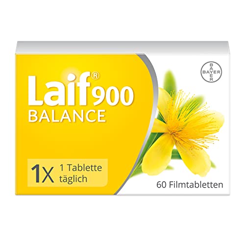 Laif 900 Balance - pflanzliches Arzneimittel mit Johanniskrautextrakt - bewährte Hilfe bei Antriebslosigkeit und Stimmungstiefs - 1 x 60 Filmtabletten