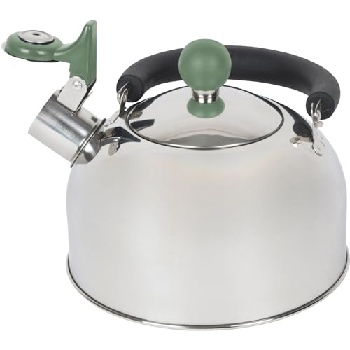 Bo-Camp Camping Wasserkocher Trend 1 Flötenkessel Teekessel Edelstahl 1,2 L