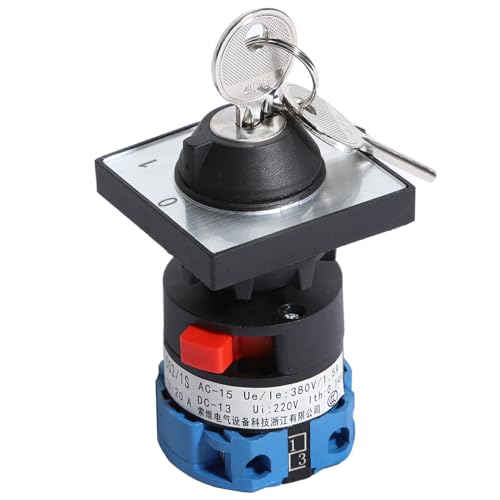 Shengbowi Schlüsselschalter Drehschalte Universal Changeover Switch für Wechsel zwischen Shore Power und Solar Invertern geeignet für RV Camper Boat