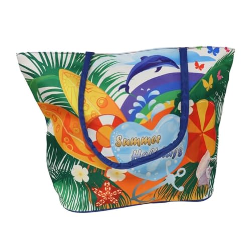 Gerimport Strandtasche Surfing 51 x 35 x 19 cm, bunt