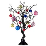 Sziqiqi Zweig Baum Hochzeit Ostern Mittelstücke für Tischdekoration Künstlicher Osterbaum für Mittelpunkt für Hochzeiten Weihnachten Ostern Geburtstag Party Tischdekoration 58cm Höhe, Schwarz