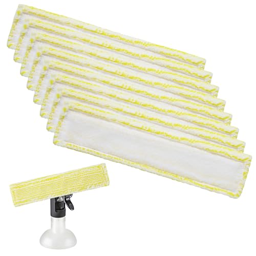 8 Stück Ersatzpads für Kärcher Fenstersauger,Fenstersauger Ersatzteile für Karcher,Fenstersauger Zubehör Pads,Ersatzmikrofaser Wischbezug,für Karcher WV2 WV5 WV6 Plus Premium