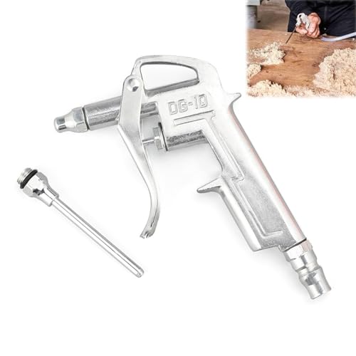 Ausblaspistole, Luftpistole, Druckluftpistole, Luftdruckpistole, Druckluftblaspistole, Aluminiumlegierung Luftpistole für Druckluft Kompressor, Zubehör für Industrielle Anwendungen, mit 78CM Düse