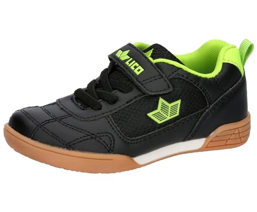 Lico Jungen Unisex Kinder Bernie V Hallenturnschuhe, Schwarz/Lemon, 30 EU