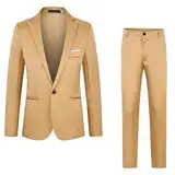 Generisch Sakko Weste Hose Frack Anzug Herren 3 teilig Anzug Set Herren schwarz Schwarze Anzughose Herren XXL Anzug Herren 3 teilig Slim fit Herren Anzug Regular fit 3 teilig