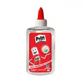 Pritt Alleskleber transparent, schnell trocknender Kleber, lösemittelfreier Flüssigkleber ideal für Büro, zu Hause oder Schule, Bastelkleber für viele Bastelmaterialien, 1x 145g, 9H PAKA3