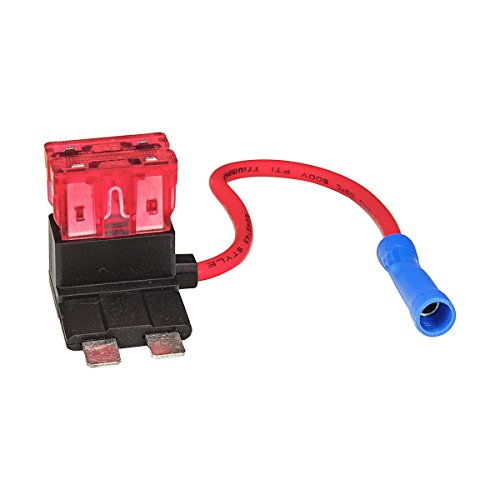 tomzz Audio 5800-069 Sicherungshalter Stromdieb DIN Stecksicherung mit 2 Sicherungen 10A mit Abgriff für Zusatzgerät