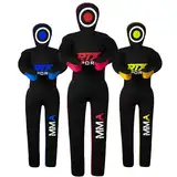 RTX MMA Judo Grappling Dummy – Boxsack für Brazilian BJJ Jiu Jitsu Standposition Wrestling BJJ Dummy für Kampfsporttraining Leinwand Ungefüllt (Red - 70)