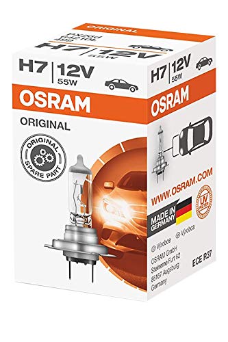 Osram Original Line 64210L, H7, Longlife, Halogen-Scheinwerferlampe, 64210L, 12V, 1.500lm, 1er Faltschachtel