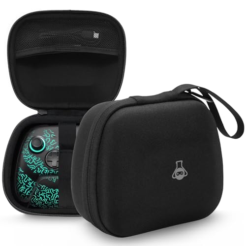 Switch Pro Controller Tasche Kompatibel mit Offiziellem Nintendo Switch 2 Controller/Drittanbieter-Kontroller, Tragbare Travel Case, Hartschalen EVA Switch Hülle - Schwarz